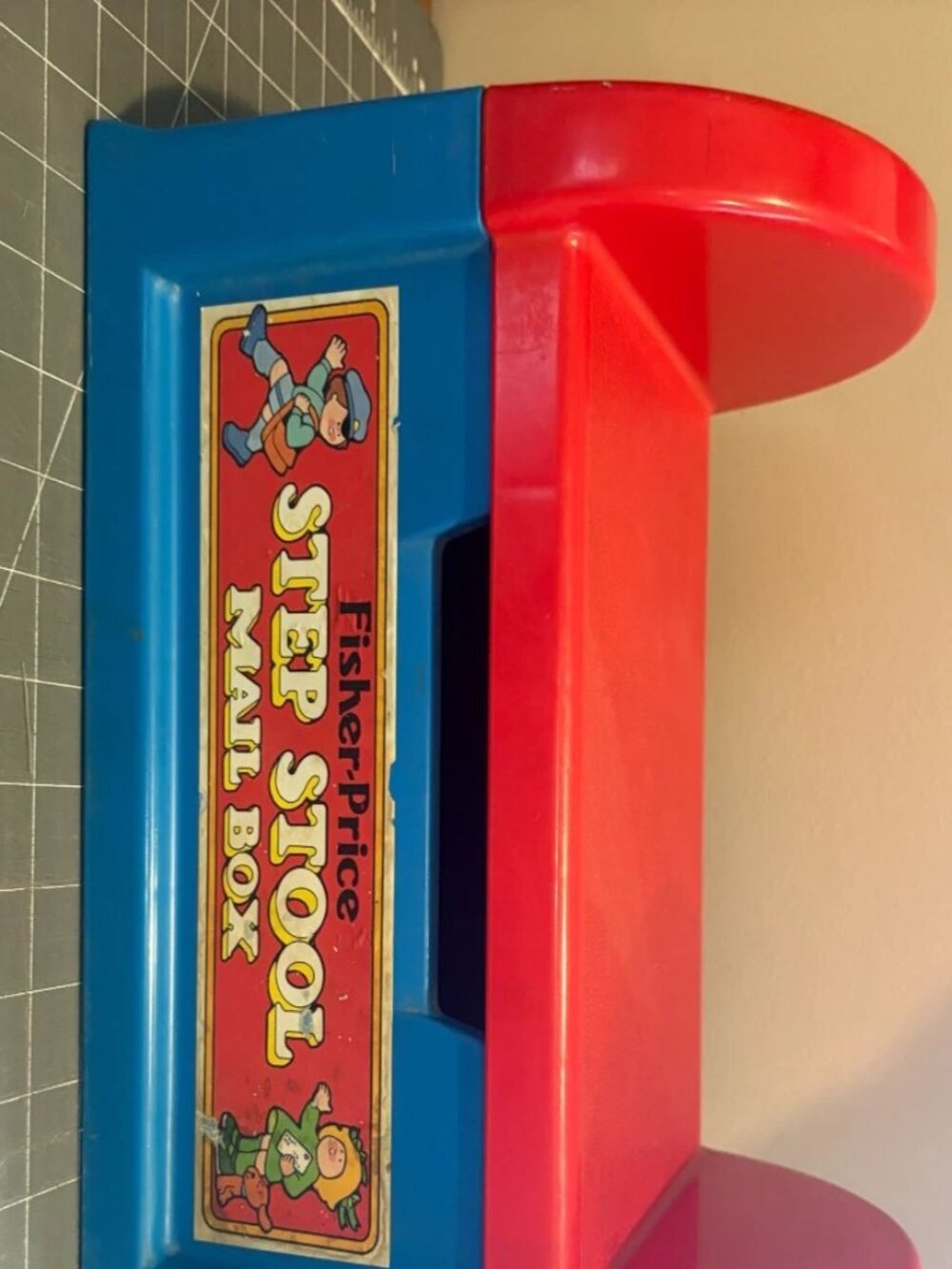 Vintage Fisher Price Step Stool Mailbox - Made in 1984